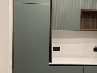 кухня Кухня хвоя эмаль рифленная + двухст. пластик