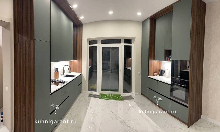 кухня Кухня хвоя эмаль рифленная + двухст. пластик