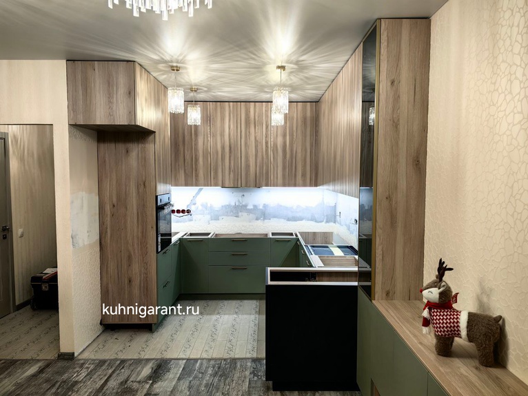 кухня Хвоя 4 AGT-supramat+двухст.пластик